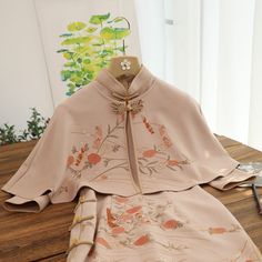 Chinese Style Elegant Slim Qipao Dress +shawl Two-piece Women Autumn Traditional Orientale Chinese Traditional Dress Woman, Chinese Traditional Dress, Dress With Shawl, Qipao Dress, Chinese Traditional, Traditional Dress, Cheongsam, Traditional Dresses, Chinese Style