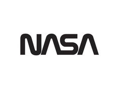 the nasa logo on a white background