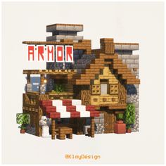 an image of a building made out of legos with the word armor on it