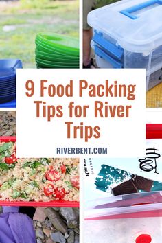 food packing tips for river trips