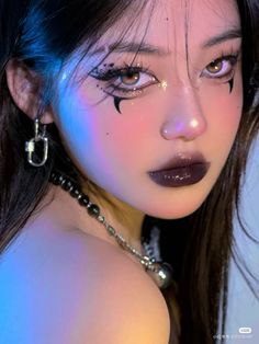 Douyin Halloween Makeup, Dark Fairy Makeup, Witch Makeup, Ethereal Makeup, Fairy Makeup