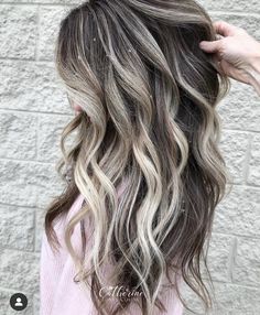 Blonde With Dark Pieces, Low Maintenance Blonde For Brunettes, Heavy Lowlights On Blonde, High Contrast Blonde, Western Hair Color, Burnette Hair, Ash Blonde Hair Balayage, Cortes Bob, Cool Blonde Hair Colour