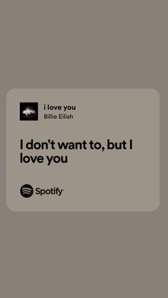 i love you billy eilah quote on grey background with black and white text