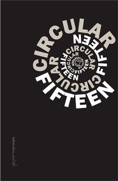 the cover of circular fifteen, written in white on black