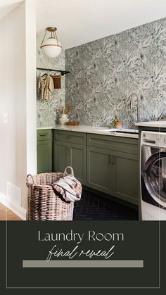 the laundry room is clean and ready for us to use in this homeowner