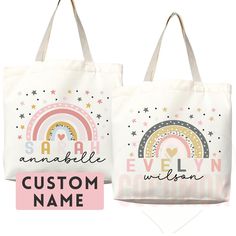 back to school, kindergarten gift, kids bag, school bag, rainbow bag, tote bag canvas, canvas tote bag, eco friendly bag, reusable bag, custom totes, personalized totes, custom tote bag, custom name bag, custom name tote bag, custom name gift, womens tote, personalized name, kids bag ❤️ WHY SHOULD I ORDER FROM YOU? ❤️ We create gorgeous bags that are both sustainable and practical. We don't use any animal leather in our designs. We have taken a stand against animal cruelty and the leather indust Cute Multicolor Canvas Bag For School, Cute Multicolor Canvas School Bag, Cute Rectangular Canvas Bag For School, Cute Letter Print Canvas Bag For School, Cute Canvas Bag With Letter Print For School, Cute School Canvas Bag With Letter Print, Cute Multicolor Canvas Bag For Gift, Cute Multicolor Canvas Bag For Everyday Use, Cute Canvas Bag For Back To School