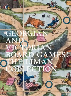 an old book with illustrations on it and the title, george and victoria board games