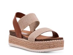 Saw this at DSW! Steven Madden Sandals, Flat Platform Sandals, Brown Espadrilles, Steve Madden Flats, White Espadrilles, Gladiator Sandals Heels, Ankle Strap Sandals Flat, Steve Madden Shoes Sandals, Espadrilles Style