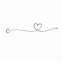 a black and white drawing of two hearts in the shape of a wave on a white background