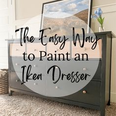 the easy way to paint an ikea dresser