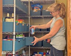 Pantry With Wire Shelves, Ways To Organize Your Room, Organize A Pantry, Organizing Solutions