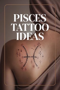 Elegant and Minimalist Pisces Tattoo Ideas Pisces Constellation, Floral Tattoos, Constellation Tattoos, Floral Elements