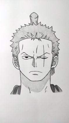 Welcome to this easy step-by-step drawing tutorial on how to draw Zoro from One Piece! Whether you're a beginner or an experienced artist, this tutorial will guide you through the process of creating a stunning portrait of Zoro. #zoro #onepiece #animedrawing #roronoazoro #zorosketch #zorodrawing Cute One Piece Drawing, Anime Zoro Drawing, Zoro Face Drawing, Zoro Pencil Sketch, Simple Anime Character Drawing, Zoro Sketch Easy, Zoro One Piece Drawing Easy, How To Draw Zoro, Easy Anime Drawings For Beginners Step By Step