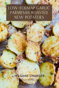 low - fodmap garlic parmesan roasted new potatoes