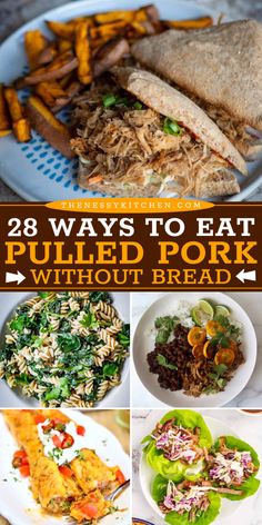 Wondering how to use pulled pork other than sandwiches? These main course ideas are different ways to eat pulled pork without bread! Find tacos, nachos, enchiladas, and other family-friendly dinners! Course Ideas, Family Friendly Dinners, Cook At Home, What To Cook, Pulled Pork, Nachos, Main Course, Easy Dinner Recipes, Family Meals