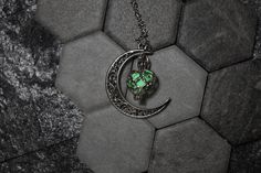 Create your own Glow in the Dark Driveway. With our Electricity-Free Glow in the dark products you can create your own photo-luminescent Glow in the Dark pathways Glowing Moon Necklace, Moonglow Necklace, Glowing Moon, Uv Flashlight, Green Aqua, Fade Out, Dark Moon, Phone Apps, Green Necklace