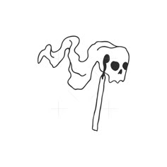 a black and white drawing of a skeleton holding a toothbrush in it's mouth