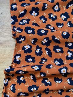 Blossom on Rust - Viscose – The Eternal Maker Fabric Width, Rust, Blossom, Fabric, Dresses