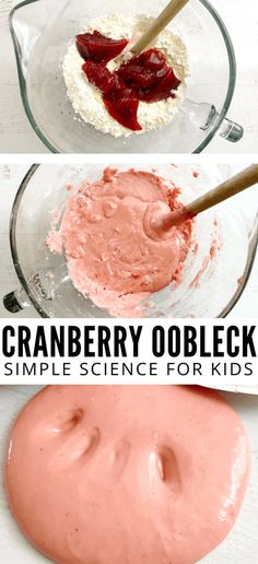 the process to make cranberry odbleck for kids