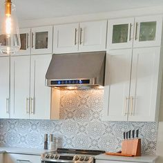 the kitchen is clean and ready for us to use in its new owner's home