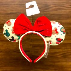 Loungefly Disney Mickey Gongervead Cookie Ears Headband. Condition Is "New". Details Faux Leather Ear Headband With Velvet Bow Applique And Printed Details Each Headband Is Unique And Patterns May Vary. Bow Applique, Enchanted Tiki Room, Cosmetic Bag Set, Mickey Christmas, Marvin The Martian, Tiki Room, Keychain Wallet, Ears Headband, Loungefly Disney