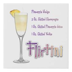 there is a poster with the words tittini and a glass filled with liquid