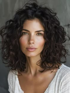 Top Medium Curly Hairstyles 2024 – Styling Tips & Trends Stacked Curly Hair, Loose Bouncy Curls, Medium Curly Hairstyles, Curly Updos, Medium Curly Haircuts, Medium Length Curls, Curly Lob, Shoulder Length Curly Hair