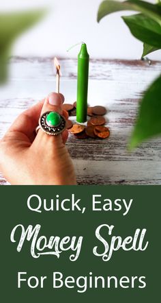 Magic Spell For Money, Candle Spells For Money, Wicca Money Spells, Simple Magic Spells, Money Spell Jar Without Crystals, Simple Spells For Beginners Money, Candle Magic For Money, Easy Money Spells For Beginner Witches, Prosperity Spell Candle