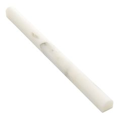 a white marble tube with nozzles on the end and one side is shown