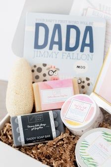 a gift box filled with personal care items for the baby to use on their diaper