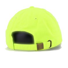 Adding Neon Yellow to anything will instantly make it sportier. Made from durable cotton with pinpoint distressing to give it a vintage flair, which we highly recommend in the dad hat style. We’ve searched high and low for the best premium basics in the country and this is it. High in quality at the right price. This dad hat sacrifices nothing. A favorite at Hat Heaven headquarters for a myriad of reasons, we can’t sing enough praises about these dad hats. Hat Material: 100% CottonCrown: KBE Neo Yellow Dad Hat For Summer, Yellow Dad Hat Baseball Cap For Summer, Yellow Cotton Trucker Hat, Yellow Casual Snapback Hat, Yellow Curved Brim Baseball Cap For Summer, Solid Color Adjustable Hat With Curved Visor, Casual Yellow Adjustable Fitted Hat, Adjustable Solid Hat With Curved Visor, Casual Adjustable Yellow Fitted Hat