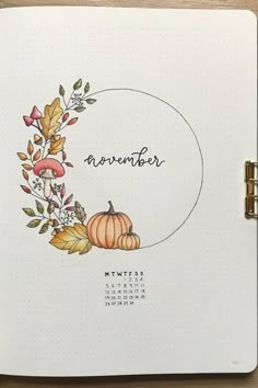 Monthly Cover Ideas, Bullet Journel, Bulletin Journal Ideas, Illustration Simple