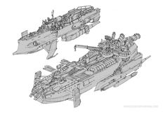 two ships are shown in black and white