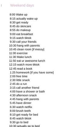 Weekend rountine for if you don't have anything on that weekend so you actually do something all day. What To Do On Sundays Ideas, What To Do On Sunday, Things To Do Over The Weekend, What To Do On The Weekend, Things To Do On A Saturday, Things To Do On The Weekend, What To Do On Weekends, Things To Do On Weekends