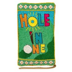 Hole in One Beaded Crossbody Phone Bag – Mary Frances Accessories Slouch Bags, Cell Phone Bag, Frame Bag