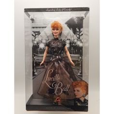 a barbie doll in a box with an advertisement on it