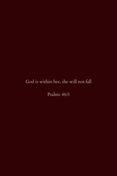 the words god is within her she will not fall