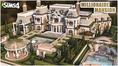 an image of a large mansion that is in the middle of some trees and bushes