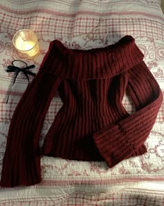 Aesthetic Lana Del Rey, Red Candle, Autumn Sweater, Crochet Aesthetic, Downtown Outfits, Aesthetic Fall, Downtown Girl, Swaggy Outfits, Diy Bow