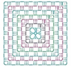 a cross stitch pattern for a square