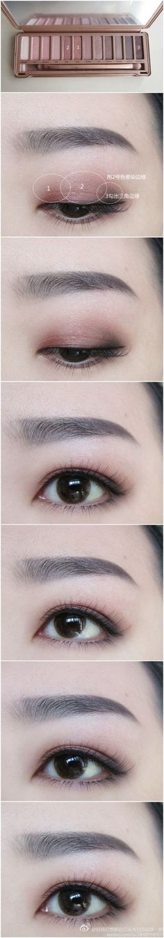 Asian makeup using color eye contact lenses #circlelens. SHOP from http://www.eyecandys.com Trendy Eyeshadow, Trendy Makeup, Make Up Looks