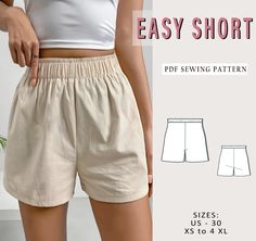 women's shorts sewing pattern