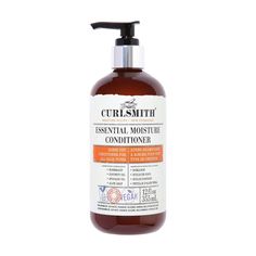 WHY USE CURLSMITH ESSENTIAL MOISTURE CONDITIONER: This conditioner is perfect for dry, lifeless hair. Lightweight in texture but rich in moisture, the Essential Moisture Conditioner is safe for colored hair and suitable for all hair types. HOW THE MAGIC HAPPENS: Curlsmith Essential Moisture Conditioner helps deliver hydration and weightless moisture to your hair and provides great slip to assist with detangling. It also helps to smooth the cuticles and leaves your hair feeling super soft and nou Curlsmith Conditioner, Curlsmith Shampoo, Lifeless Hair, College Essentials, Homemade Hair Products, Moisturizing Conditioner, Oil Shop, Hair Remedies, Coily Hair