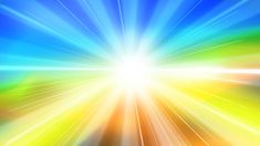 an abstract background with bright colors and light beams in the center, as if it were blurred or blurry