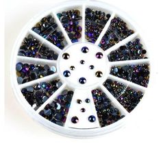 $2.99 3D Nail Art Rhinestones Glitter Decoration in Wheel | BeautyBigBang Nail Art Wheel, Wholesale Cosmetics, Organic Nail Polish, Wholesale Makeup, Fingernail Designs, Nail Art Tips, Diy Rhinestone, Kit Design