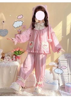 Kawaii Overalls, Yumekawaii Fashion, Cute Pastel Outfits, Japanese Harajuku Fashion, Kawaii Pajamas, Dress Coquette, Outfits Pastel, Kawaii Outfit Ideas