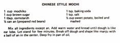 the instructions for making chinese style moon pancakes