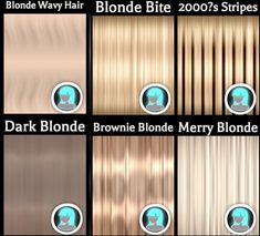 the different shades of metallic are shown in this graphic style, including brown and silver