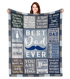 PRICES MAY VARY. BEST CHOICE FOR DAD GIFTS: Our blanket is based on the theme of love to dad, and is designed with many beautiful patterns and classic words. I believe that dads will be attracted by our blankets. PERFECT GIFT FOR DAD: Searching for the best gift for a father? This dad blanket is an excellent choice! Our blankets not only have classic words but also attractive designs, giving people a cozy feeling. They are especially suitable as gifts for dads, especially for those dads who want Birthday Gifts For Dad, Dads Birthday, Father Gifts, Gifts For Birthday, Best Dad Gifts, Christmas Gift For Dad, Dad Gifts, Christmas Blankets, Cozy Feeling