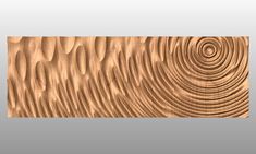 a wood panel with wavy lines on it